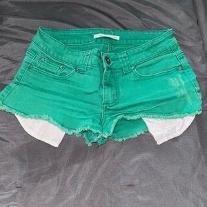 Green shorts